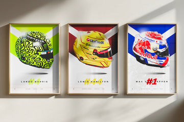 2025 F1 Helmet Prints