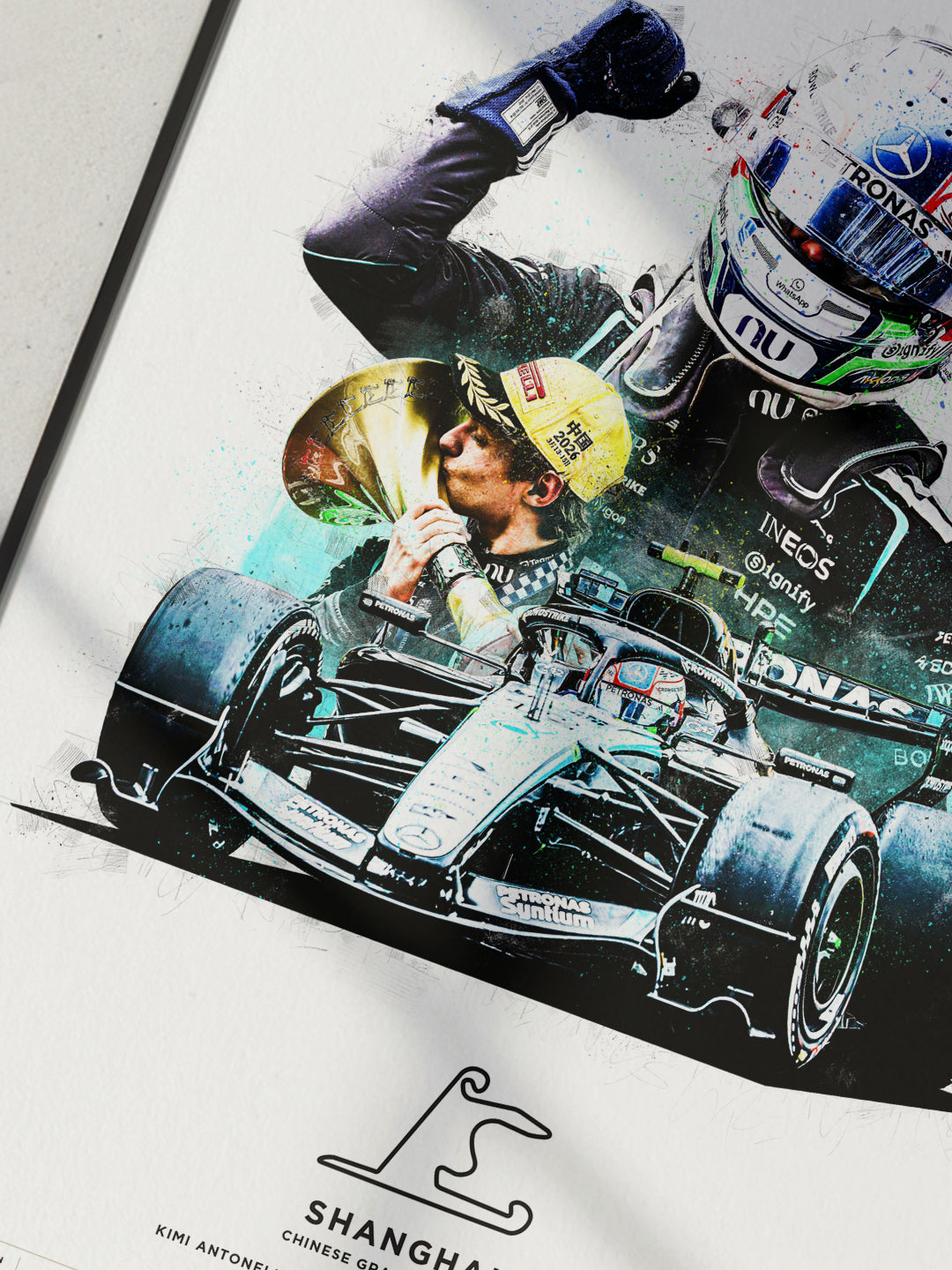 Limited Edition Kimi Antonelli Chinese GP 2026 Formula 1 Print