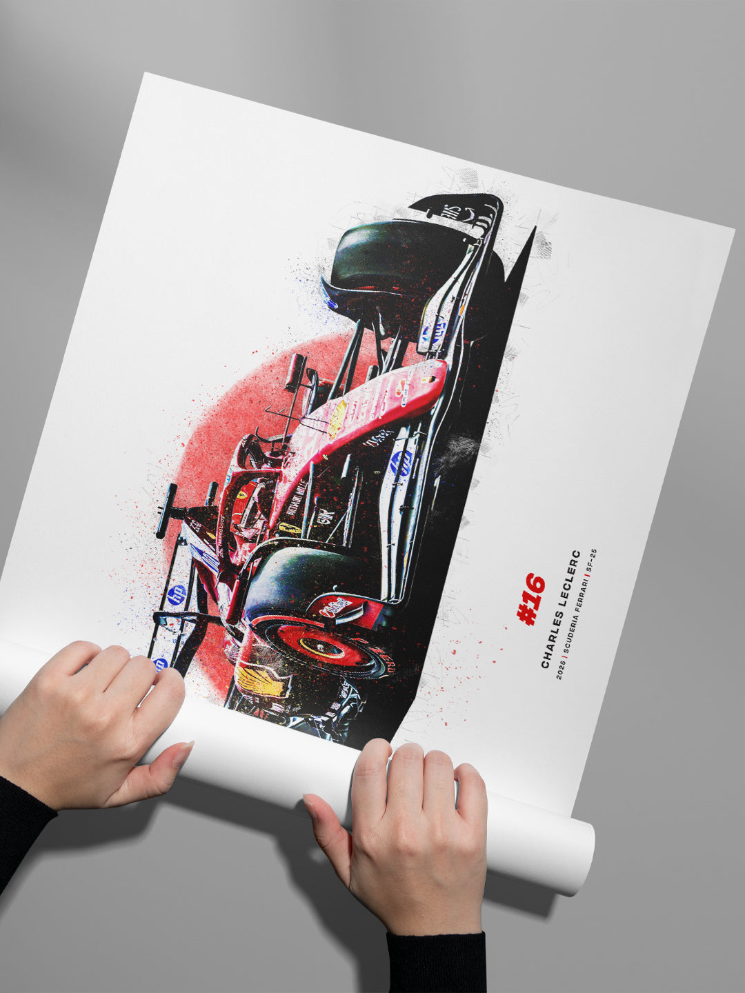 Charles Leclerc 2025 Ferrari SF-25, Formula 1 Print