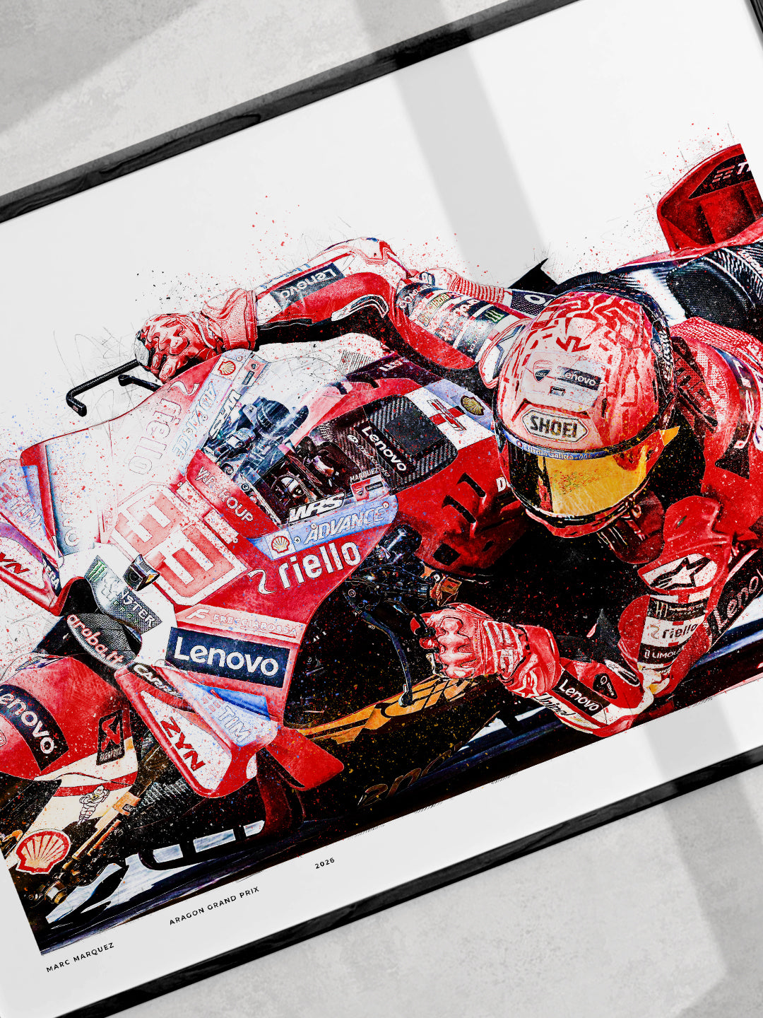 Marc Márquez - Aragon 2026 MotoGP Art Print