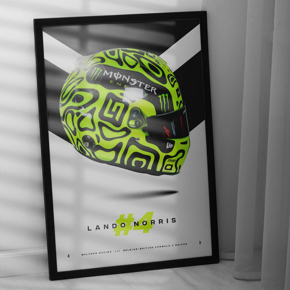 Lando Norris 2024 Helmet, Formula 1 Print